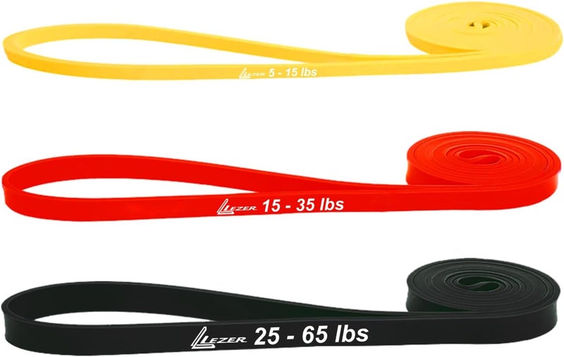 LEZER Resistance Bands - Pull Up Bands for Home Gym Fitness, Stretching, Physical Therapy & Training - Includes Instruction - Image 1